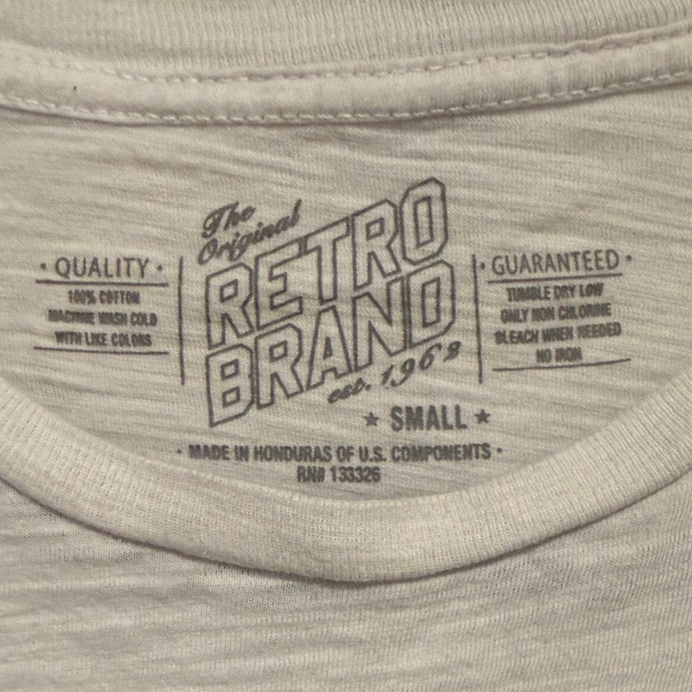 The Original Retro Brand White Tee with Leopard Print and Lightning Bolt - Picture 3 of 5